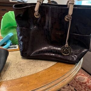 Michael Kors patent leather tote